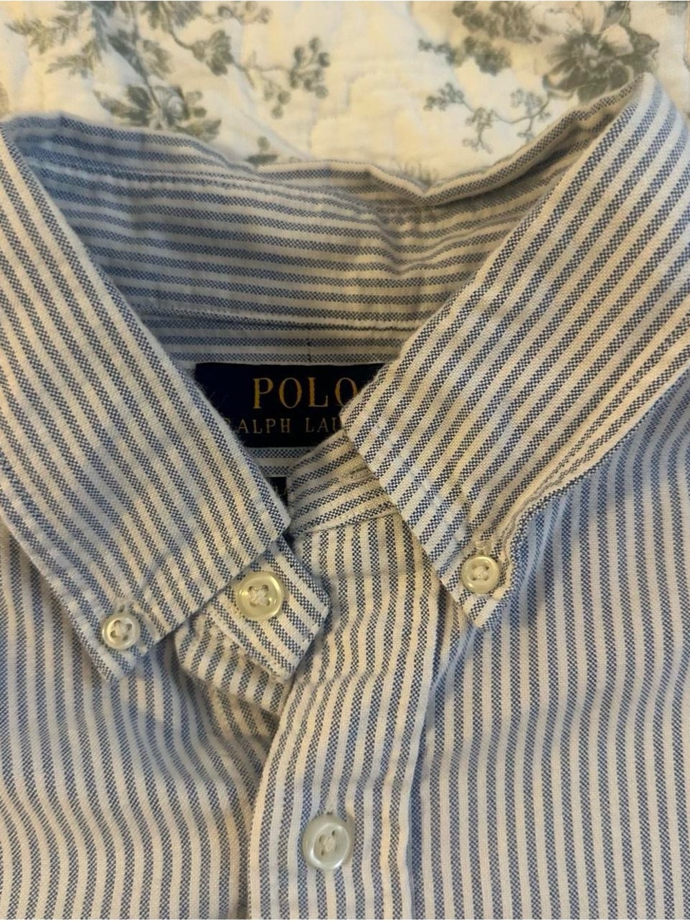 Blue Ralph Lauren Button Down - Picture 4 of 7